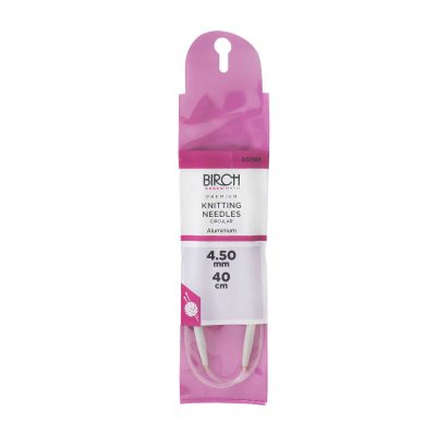 BIRCH KNITTING NEEDLE CIRCULAR PREMIUM 40CM 4-5MM