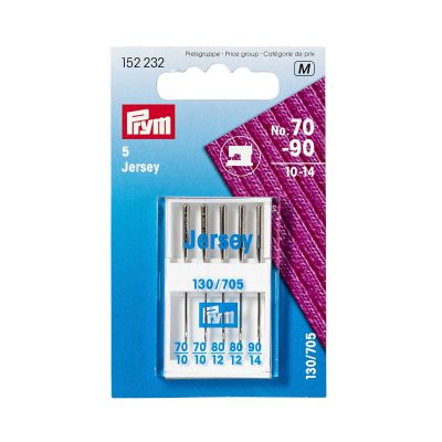 PRYM SEWING MACHINE NEEDLES 130/705 JERSEY 70-90