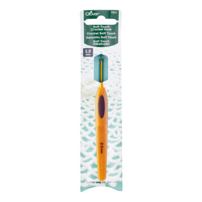 CLOVER CROCHET HOOK SOFT TOUCH 2.00MM 1001