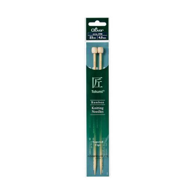 CLOVER BAMBOO KNITTING TAKUMI SINGLE 23CM - 4.00MM