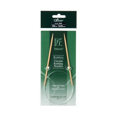 CLOVER BAMBOO CIRCULAR KNITTING TAKUMI 60CM-3.25MM