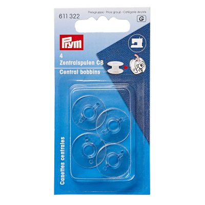 PRYM BOBBINS FOR CB SHUTTLE PLASTIC 20.5 MM 15K