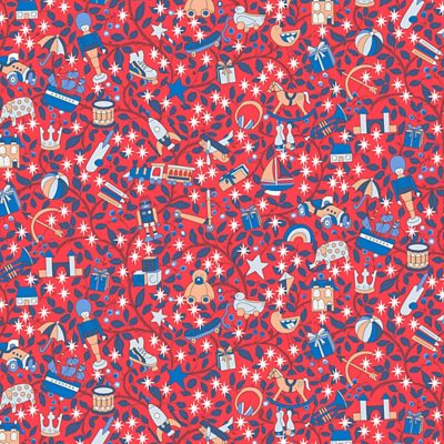 LIBERTY FABRICS MERRY AND BRIGHT 110CM X 10MT - 5935B MAGICAL FOREST