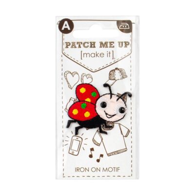 MOTIF IRON-ON LADY BUG WITH WINGS 3PK