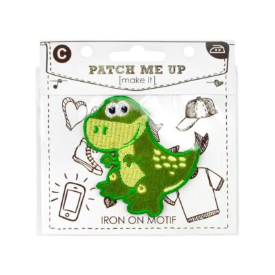 MOTIF IRON-ON DINO GREEN 3PK