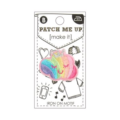 MOTIF IRON-ON  RAINBOW CLOUD 3.5X3CM/3PK