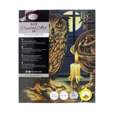 CRAFT BUDDY CRYSTAL ART KIT 40X50CM - ASTROLOGER OWL