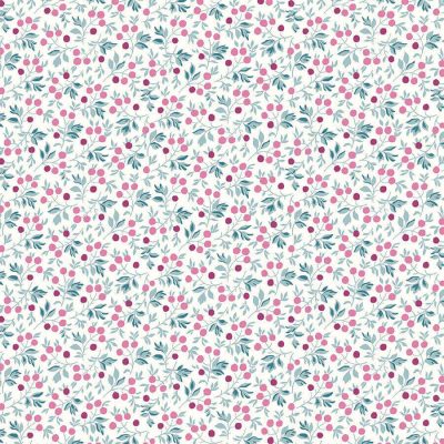 LIBERTY FABRICS A WOODLAND CHRISTMAS 110CM X 10MT - 6023B FROST BERRY