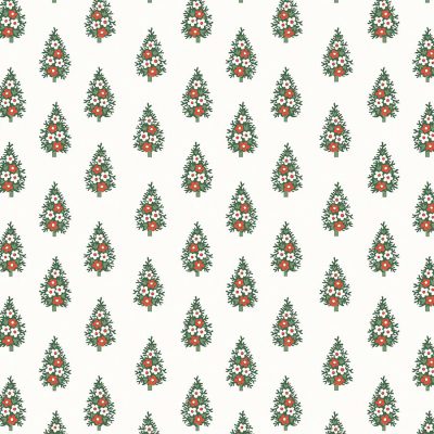 LIBERTY FABRICS A WOODLAND CHRISTMAS 110CM X 10MT - 6025A WINTER PINE