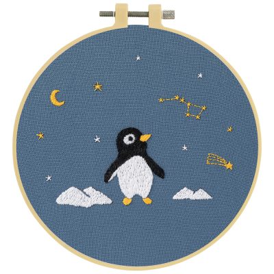 MAKE IT  EMBROIDERY KIT - PENGUIN