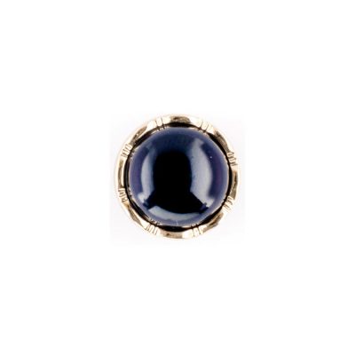 HEMLINE BUTTONS DECORATIVE GOLD RIM 24 NAVY 15MM
