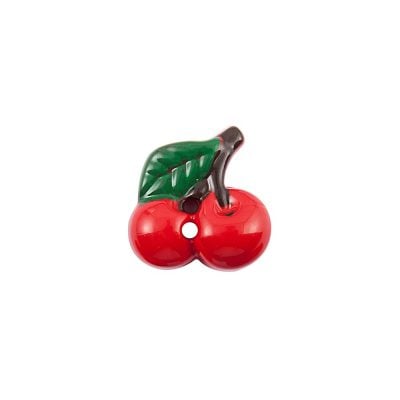 HEMLINE BUTTONS NOVELTY CHERRY 28 28MM