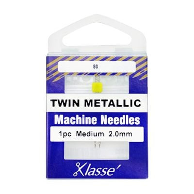 MACHINE NEEDLE TWIN-METALLIC SIZE 80/2.0MM