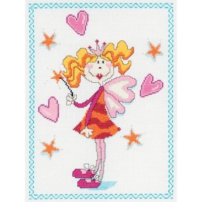 FAIRY CROSS STITCH KIT 21 X 29CM