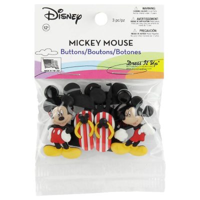 JESSE JAMES NOVELTY BUTTONS - 7716 MICKEY MOUSE