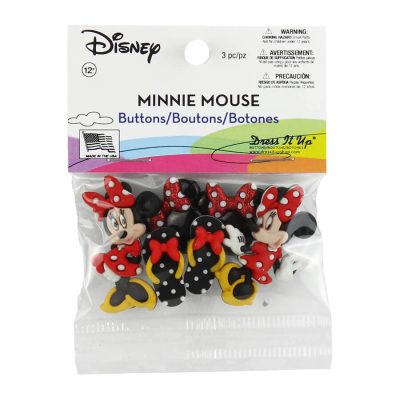 JESSE JAMES NOVELTY BUTTONS - 7717 MINNIE MOUSE