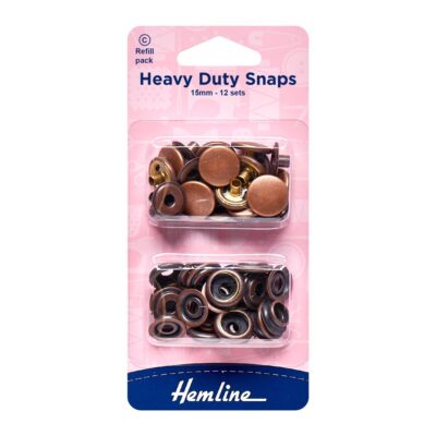 HEMLINE HANGSELL SNAP HEAVY DUTY 15MM