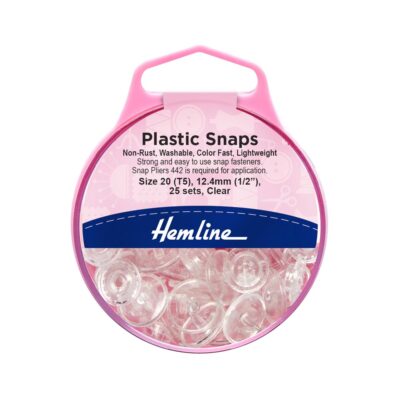 HEMLINE KAM SNAP 12.4MM X 25 CLEAR