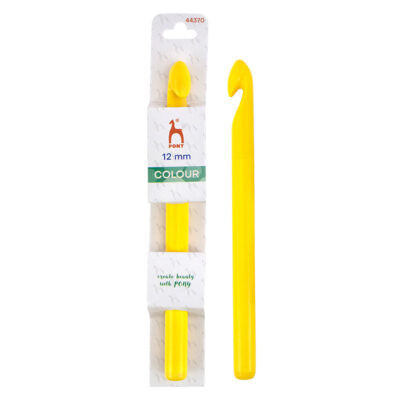 PONY COLOURED CROCHET HOOKS 17 X 12MM PLASTIC