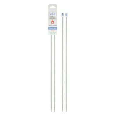 PONY STRAIGHT PAIR OF NEEDLES WITH ENDS