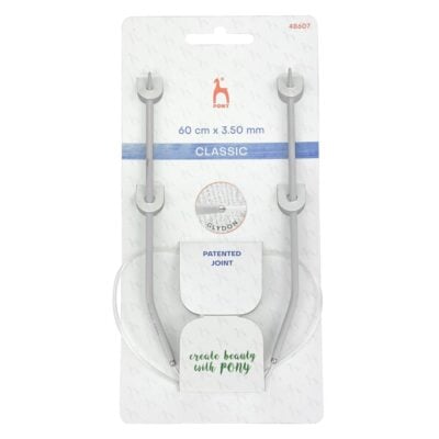 PONY CIRCULAR NEEDLES 60CM X 3.5MM