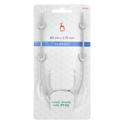PONY CIRCULAR NEEDLES 80CM X 2.75MM
