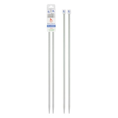 PONY STRAIGHT PAIR OF NEEDLES WITH ENDS