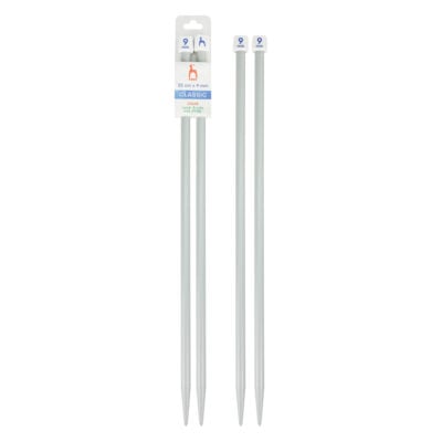 PONY STRAIGHT PAIR OF NEEDLES WITH ENDS