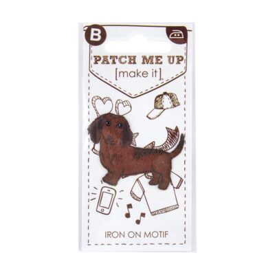 MOTIF IRON ON DACHSHUND 3PK