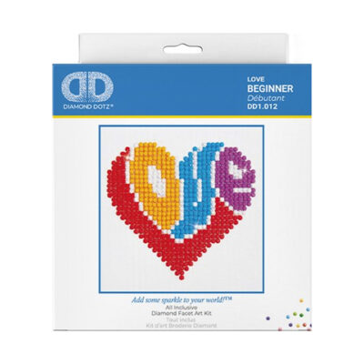 DIAMOND DOTZ LOVE 10.2 X 10.2CM (4 X 4IN)