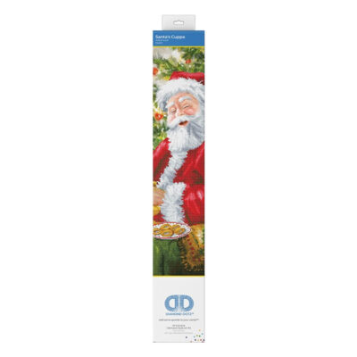 DIAMOND DOTZ SANTA'S CUPPA 52  X 80CM