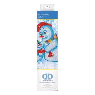 DIAMOND DOTZ SNOW FAMILY 23 X 25CM (9 X 9.8IN)