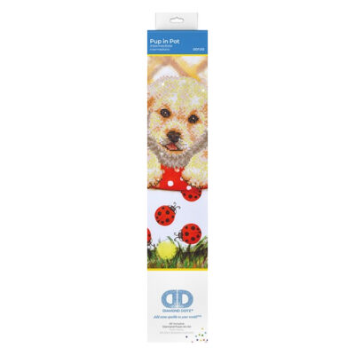 DIAMOND DOTZ PUP IN POT 30 X 42CM (11.8 X 16.5IN)