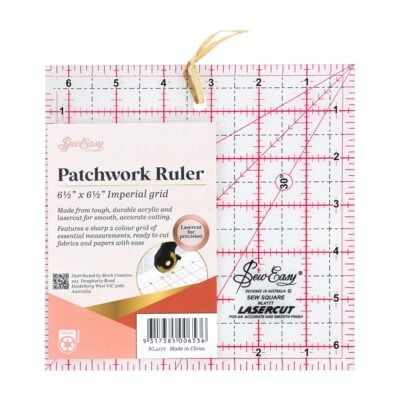 SEW EASY HANGSELL RULER SQUARE RULE 6.5IN X 6.5IN