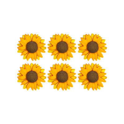 JESSE JAMES NOVELTY BUTTONS - 9374 SUNFLOWERS