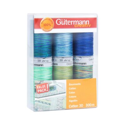GUTERMANN SEWING THREAD SET COTTON 30 300MT