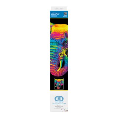 DIAMOND DOTZ 35.5CM X 45.7CM - NEON ELEPHANT