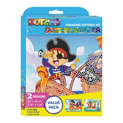DIAMOND DOTZ 15CM X 15CM - PIRATES A'HOY