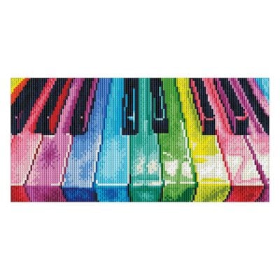 DIAMOND DOTZ 20CM X 40CM - RAINBOW KEYBOARD