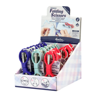 HEMLINE COMPACT FOLDING SCISSORS - 24PK