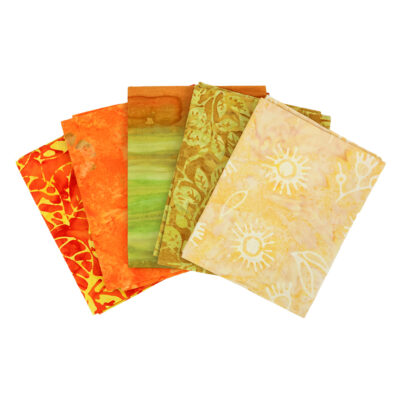BIRCH FABRICS BATIK FAT QUARTERS 50CM X 55CMORANGE