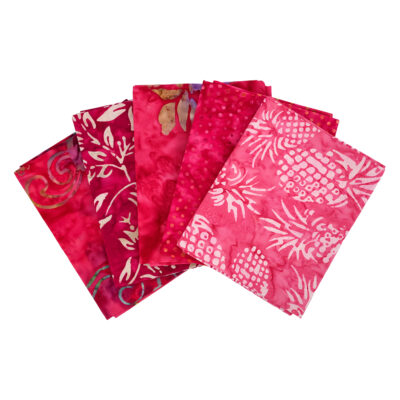 BIRCH FABRICS BATIK FAT QUARTERS 50CM X 55CM PINK