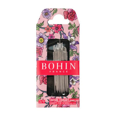 BOHIN BLOSSOM  SEWING NEEDLE SIZE 3/9  15PCS -PINK