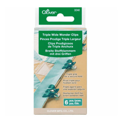 New » CLOVER TRIPLE WIDE WONDERCLIP 6PCS