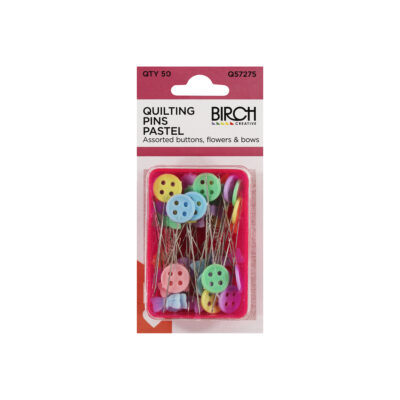 PINS QUILTING PASTEL PLASTIC